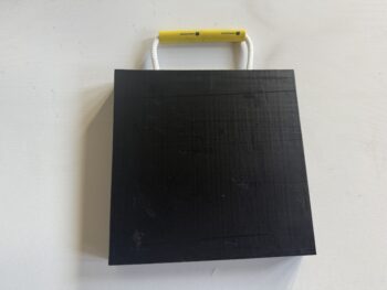 Stempelplaat 30x30 met 1 draaglus