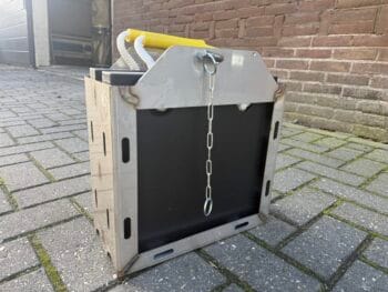 RVS Stempelplaathouder dubbel 30x30x3-5cm